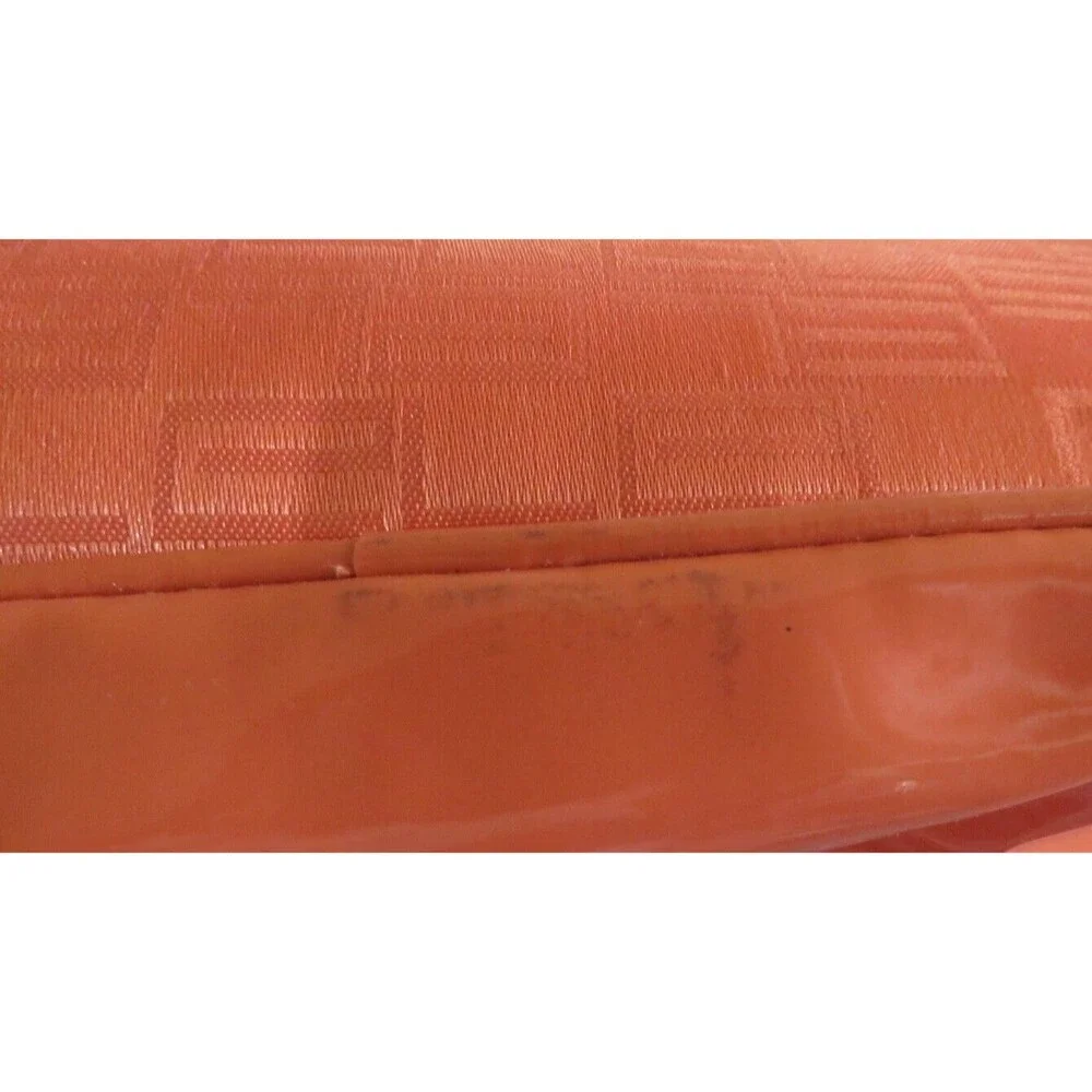 Estee Lauder Orange Make Up Bag Cosmetic Case Travel Zip Bag